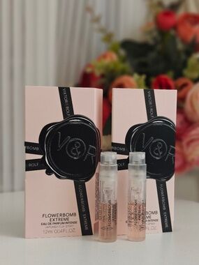 2 New Viktor & Rolf Flowerbomb Extreme EDP Intense Sample Spray 1.2 ml / 0.04 oz